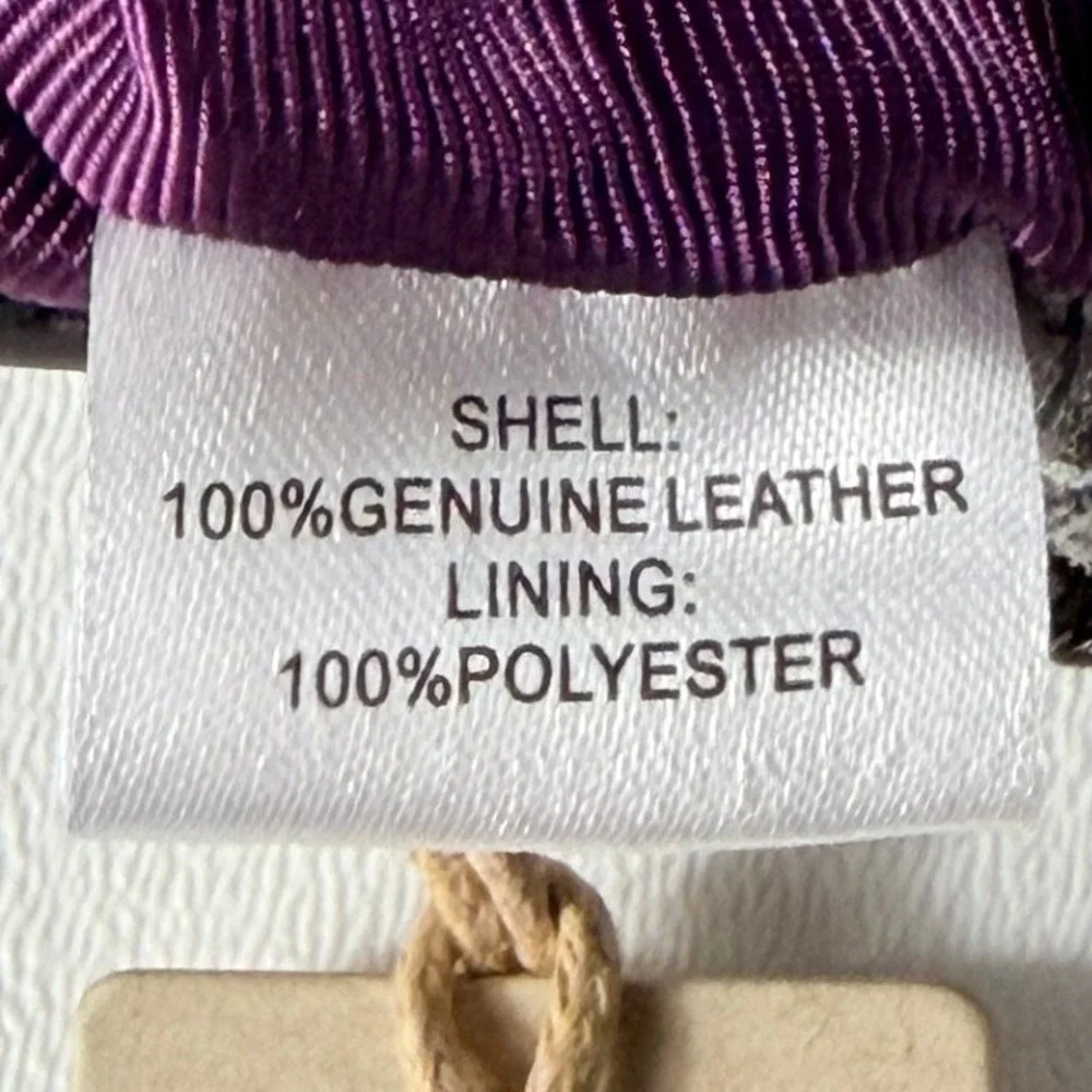 Hobo Silver Snakeskin Leather Mini Bag Charm‎ Pouch O-Ring Handle New